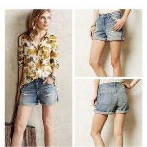 Anthropologie Pilcro and The Letterpress Hyphen Shorts